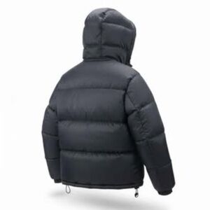 Men's Midnight Black Hooded Puffer Jacket